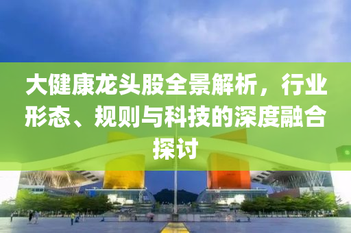 大健康龍頭股全景解析，行業形態、規則與科技的深度融合探討